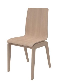 Chaise 4 pieds Adell - coque bois